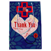 Custom Physician Dankuwel; w/ Doc. Naam en bericht Medium Cadeauzakje (Voorkant)