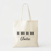 Custom Piano Tote Bag (Voorkant)