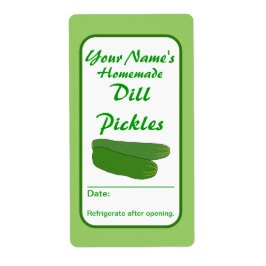 Custom Pickle Jar Labels Jouw namen toevoegen