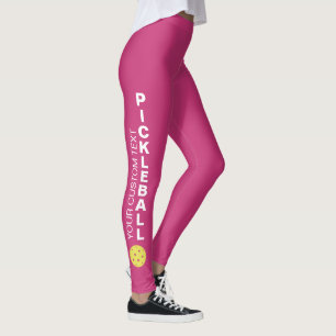 Custom Pickleball Club Team Jouw tekst Fun Sporty Leggings