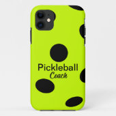 Custom Pickleball Coach Geel Case-Mate iPhone Case (Achterkant)