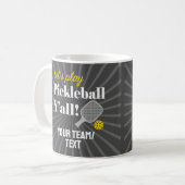 Custom Pickleball Mugs Personalized Team Club Name Koffiemok (Voorkant links)