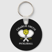 Custom Pickleball Paddle Sleutelhanger – Naam & Ja (Achterkant)