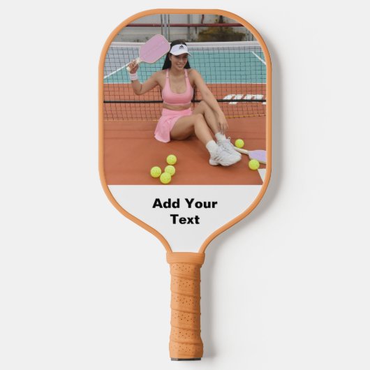 Custom Pickleball Paddle with Photo & Text (Voorkant)