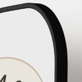 Custom Pickleball Paddle - Zwart (Links Detail)