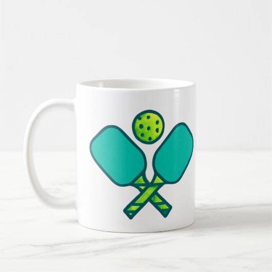 Custom Pickleball Player Coffee Mug Koffiemok (Links)