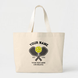 Custom Pickleball Player – Jouw naam en tekst toev Grote Tote Bag