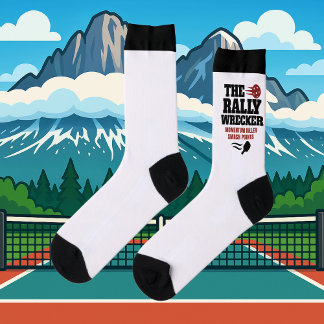Custom Pickleball Rally Wrecker Crew Socks Sokken