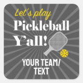 Custom Pickleball Stickers Personalized Team Club (Voorkant)