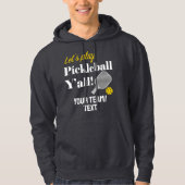 Custom Pickleball Team Hoodie Add Your Text Club (Voorkant)