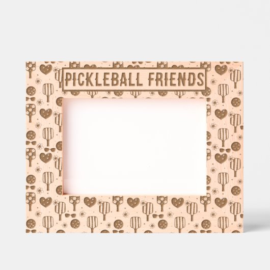 Custom Pickleball Vrienden Gegraveerde Lijstjes (Voorkant)