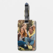 Custom Picture Double Sided Photo Create Your Own Bagagelabel (Achterkant verticaal)