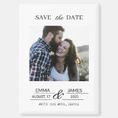 Custom picture Fridge Save the Date magnet (Voorkant)