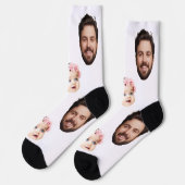 Custom Picture Gift Idea for Birthday or Christmas Sokken (Links)