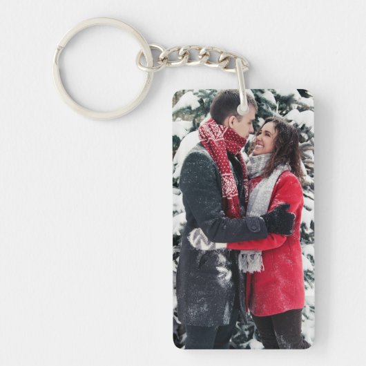 Custom Picture Keychain, Personalized Text Sleutelhanger (Voorkant)