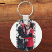 Custom Picture Keychain, Personalized Text Sleutelhanger (Achterkant)