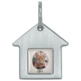 Custom Picture & Name Framed Personalized Huisdieren Naamplaatje