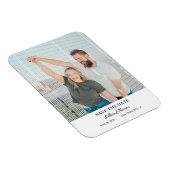 Custom Picture Save the Date fridge magnet Magneet (Rechterzijde)