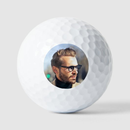 Custom Picture Simple Golf Balls Golfballen (Voorkant)