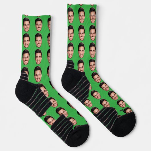 Custom Picture Socks, Personalized Face Gift  Sokken (Rechts)