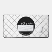 Custom Pilot Aviation School Afstuderen Elegant Bureaumat (Keyboard & Muis)