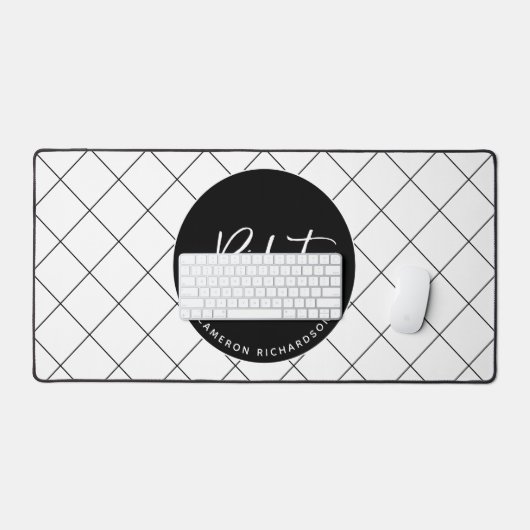 Custom Pilot Aviation School Afstuderen Elegant Bureaumat (Keyboard & Muis)