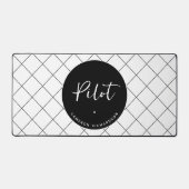 Custom Pilot Aviation School Afstuderen Elegant Bureaumat (Voorkant)