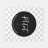 Custom Pilot Aviation School Afstuderen Elegant Fleece Deken (Voorkant (Horizontaal))