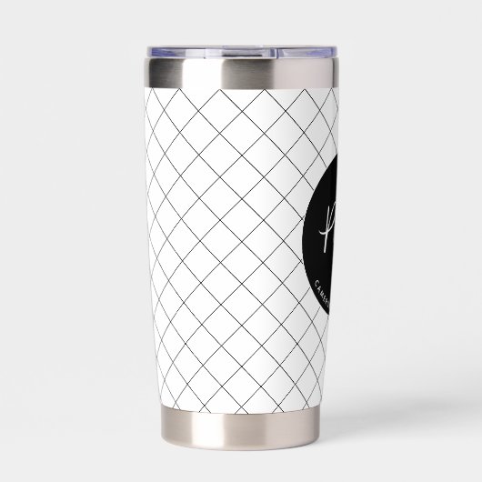 Custom Pilot Aviation School Afstuderen Elegant Geïsoleerde Drinkbeker (Voorkant)
