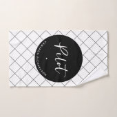 Custom Pilot Aviation School Afstuderen Elegant Handdoek (Handdoek)