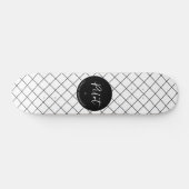 Custom Pilot Aviation School Afstuderen Elegant Persoonlijk Skateboard (Horizontaal)