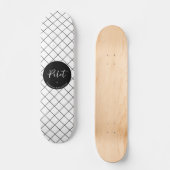Custom Pilot Aviation School Afstuderen Elegant Persoonlijk Skateboard (Voorkant)
