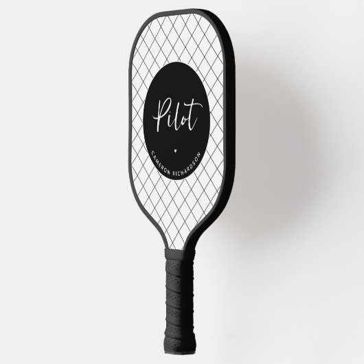 Custom Pilot Aviation School Afstuderen Elegant Pickleball Paddle (Links)
