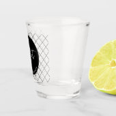 Custom Pilot Aviation School Afstuderen Elegant Shot Glas (Rechts)