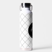 Custom Pilot Aviation School Afstuderen Elegant Waterfles (Voorkant)