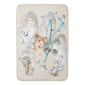 Custom Pilot Teddy Bear Badmat (Voorkant Verticaal)