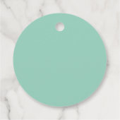 Custom Pine Star Baby shower Bedankjes Labels (Achterkant)