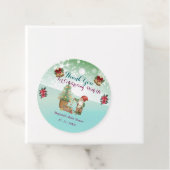 Custom Pine Star Baby shower Bedankjes Labels (In situ)