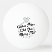 Custom Ping Pong Ball Proposal Engagement Gift (Voorkant)