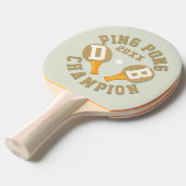 Custom Ping Pong Champion Paddle for Champions Tafeltennisbatje (Voorkant Gekanteld)