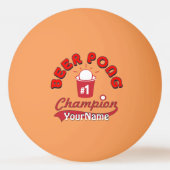 Custom Ping Pong Official League Ball (Achterkant)
