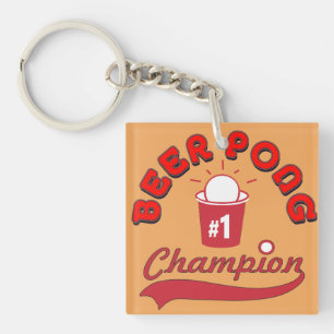 Custom Ping Pong Official League Ball Sleutelhanger