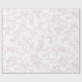 custom Pink Allure Blush Feminine Pattern Cadeaupapier (Vlak)