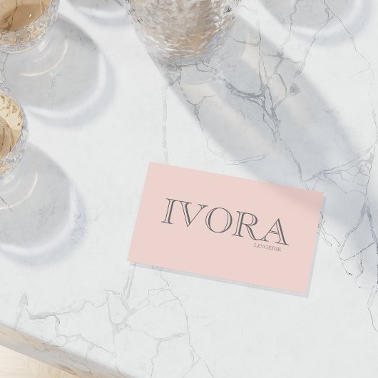Custom Pink Allure Chic Feminine Branding Style Visitekaartje