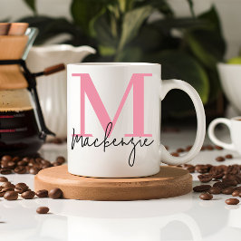 Custom Pink Birthday Mug Gift for Mom or Girls  Koffiemok