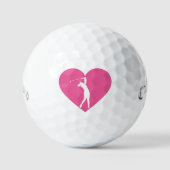 Custom Pink Callaway Golf Balls | Soft Feel Golfballen (Voorkant)