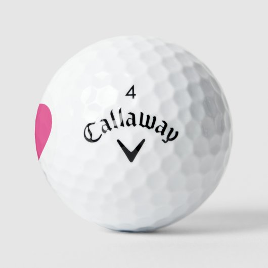 Custom Pink Callaway Golf Balls | Soft Feel Golfballen (Logo)