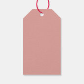 Custom Pink Cheers voor 40 jaar 40e verjaardag Cadeaulabel (Achterkant)