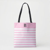 Custom Pink Coquette Monogram (B) Tote Bag (Voorkant)