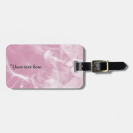 Custom pink crystal luggage tag bagagelabel